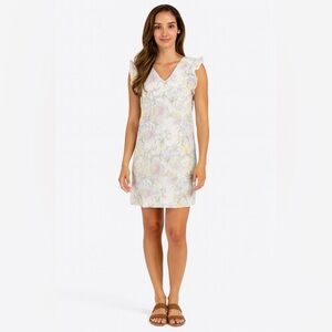 Joie 100% Linen Dress with Pastel Floral Pattern